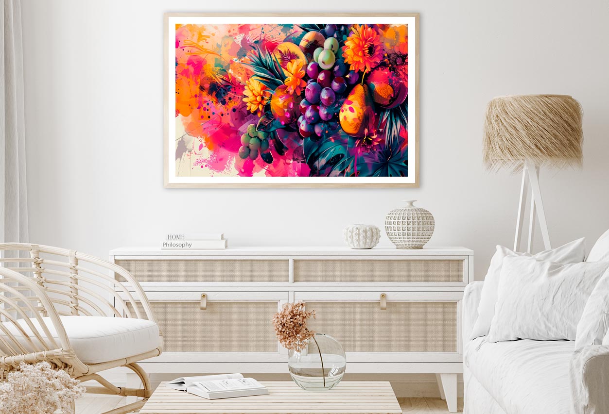 Fruits & Flower Abstract Home Decor Premium Quality Poster Print Choose Your Sizes