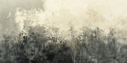 Neutral Grey Cream Abstract Texture Wall Art Canvas Office Home Framed 120x60cm