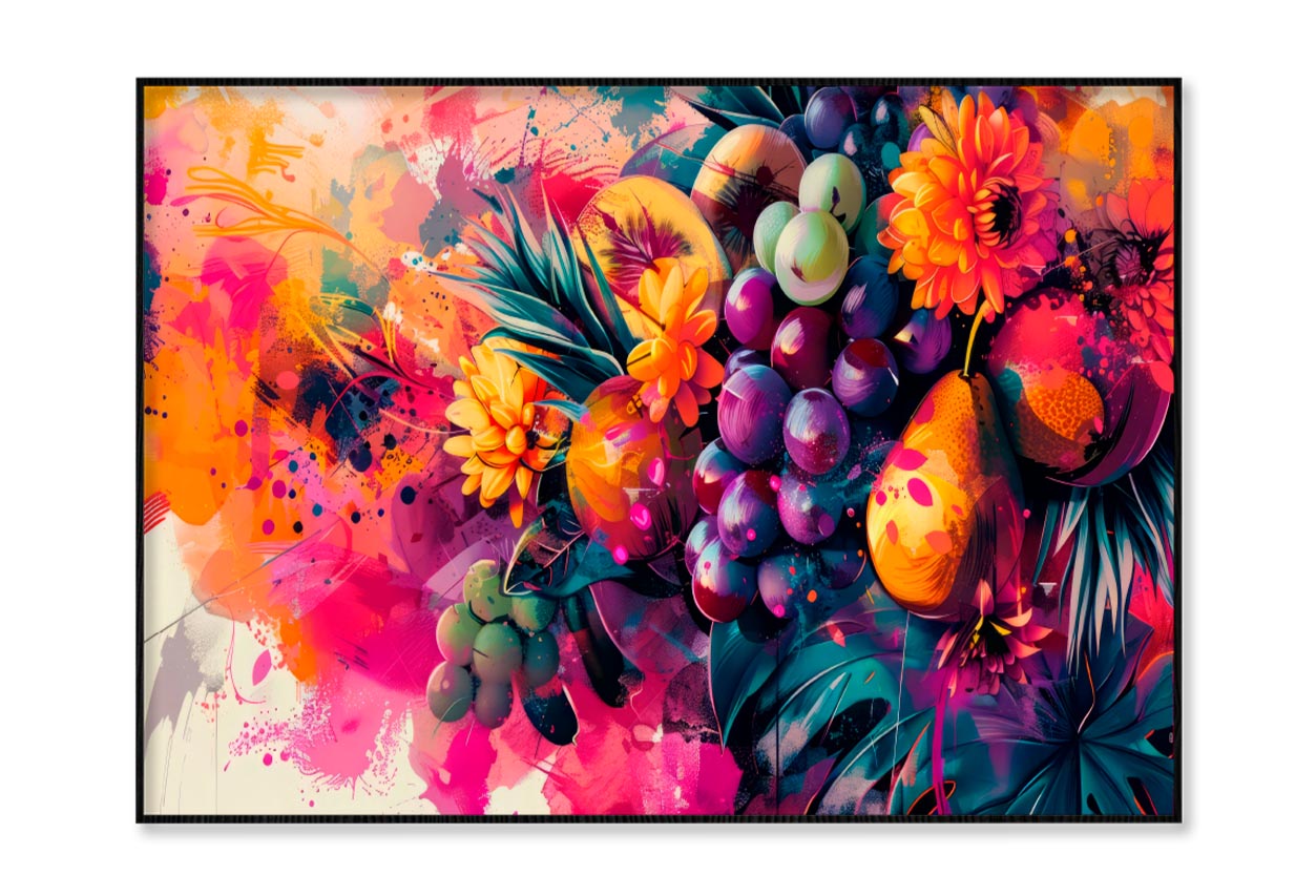 Fruits & Flower Abstract Home Decor Premium Quality Poster Print Choose Your Sizes