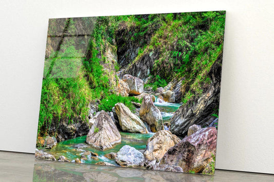 River Canyon in Taroko National Park Hualien Taiwan Acrylic Glass Print Tempered Glass Wall Art 100% Made in Australia Ready to Hang