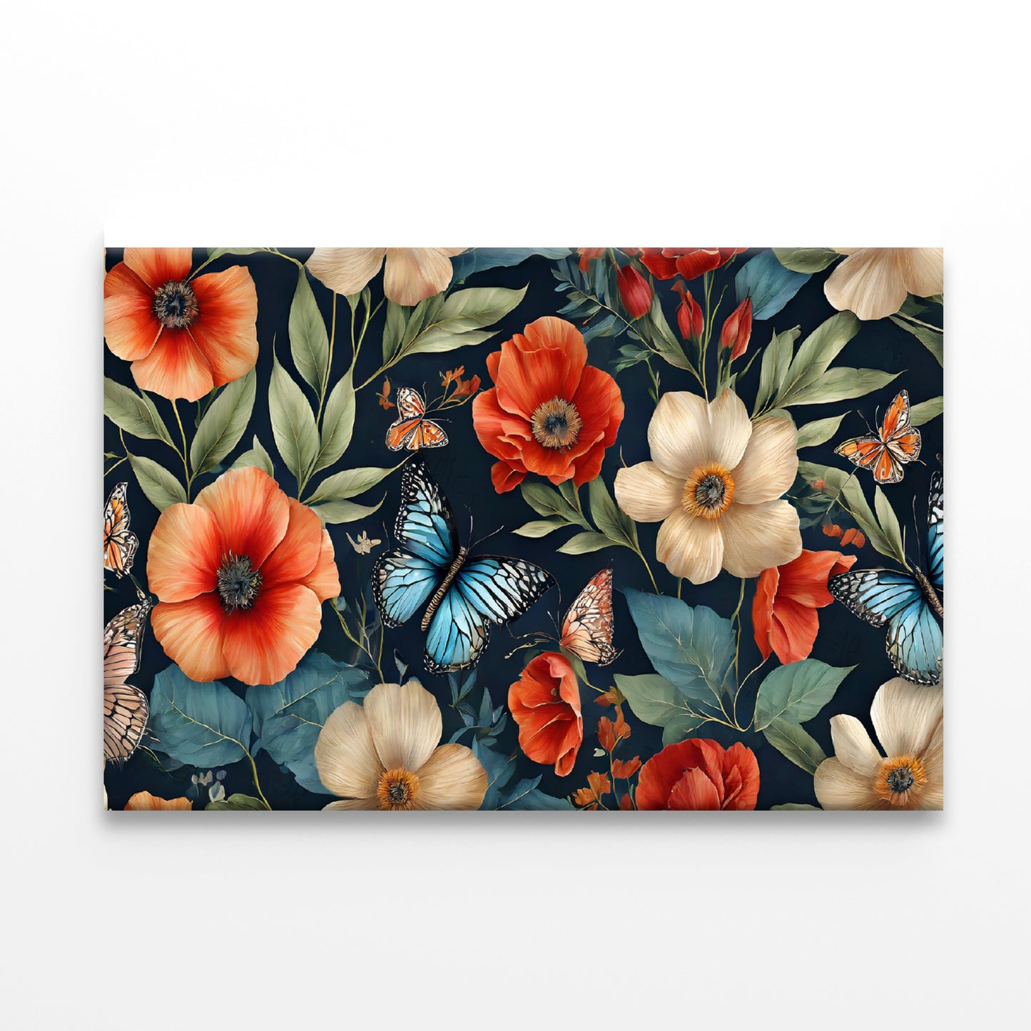 Flowers & Butterflies Featuring Print 100% Australian Made - Bella Home Decor