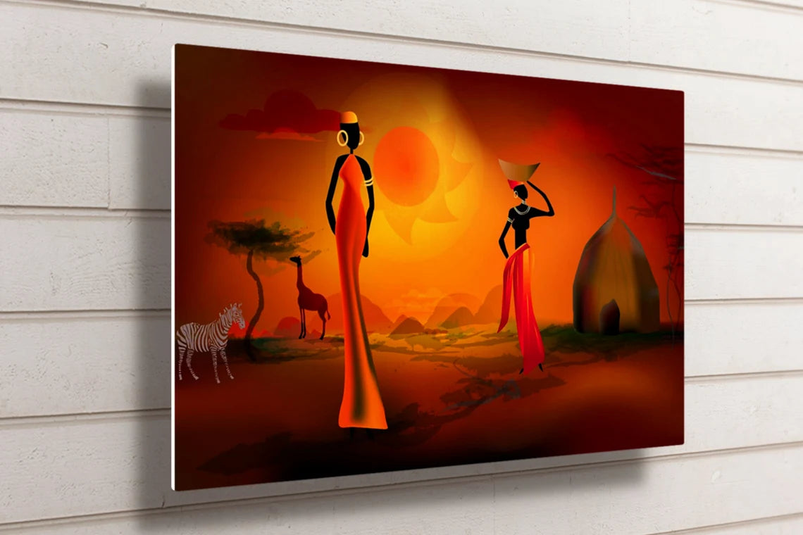 African Wall Art UV Direct Aluminum Print Australian Made Quality