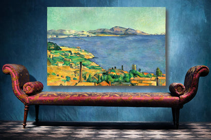 Paul Cezanne, The Sea At L'Estaque UV Direct Aluminum Print Australian Made Quality