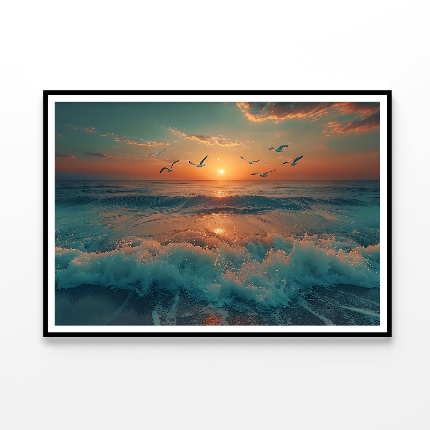 Sunset on the Beach View Home Decor Premium Quality Poster Print Choose Your Sizes - Bella Home Decor