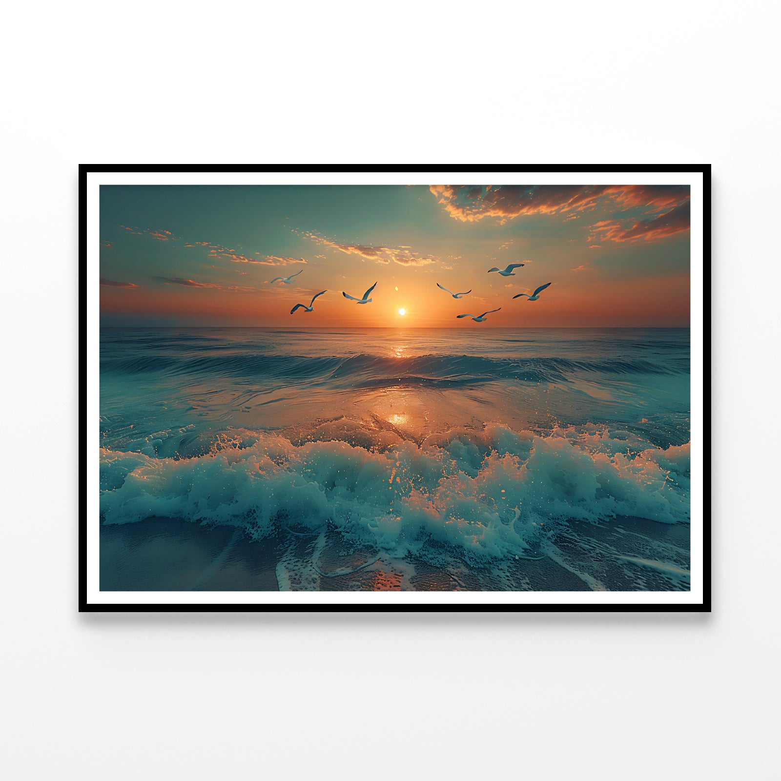 Sunset on the Beach View Home Decor Premium Quality Poster Print Choose Your Sizes - Bella Home Decor