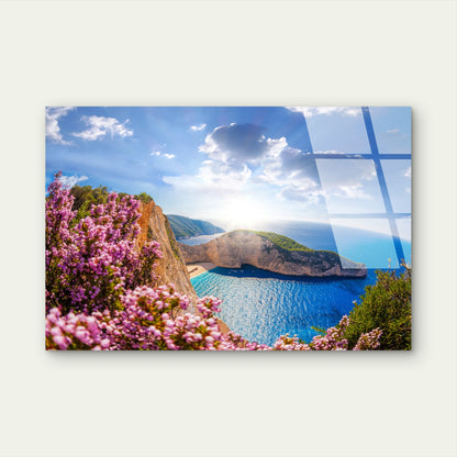 Navagio Beach Zakynthos Greece View Acrylic Glass Printing Wall Art Australian Made Quality