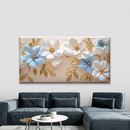 Modern Colorful Floral Wall Art Canvas Office Home Room Framed 120x60cm