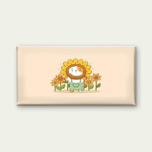 Cute Sunflower Costume Cat Wall Art Canvas Office Home Room Framed 120x60cm