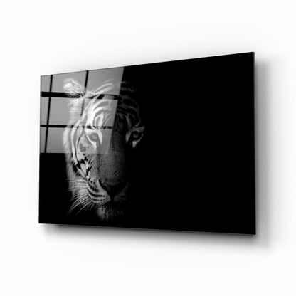 Tiger Monochrome B&W UV Direct Aluminum Print Australian Made Quality