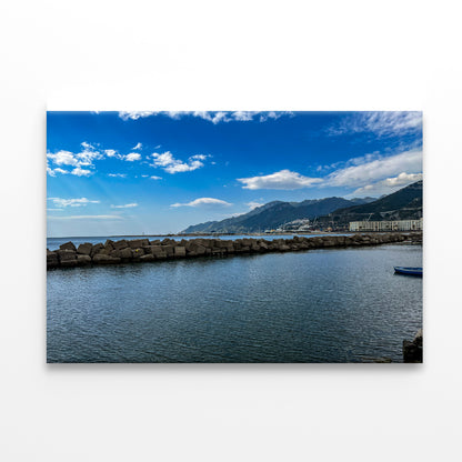 Beautiful Coast of Salerno Italy Alps Print 100% Australian Made - Bella Home Decor
