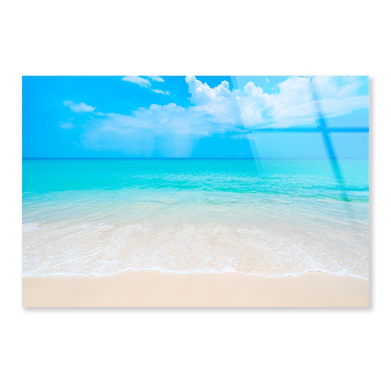 Beautiful White Beach of Southern Thailand Acrylic Glass Print Tempered Glass Wall Art 100% Made in Australia Ready to Hang