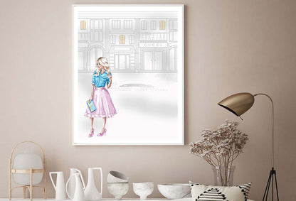 Stylish Woman with Fashion Store Design Home Decor Premium Quality Poster Print Choose Your Sizes