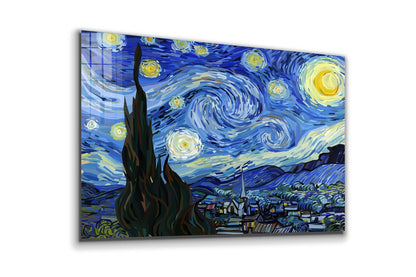 Van Gogh Starry Night UV Direct Aluminum Print Australian Made Quality