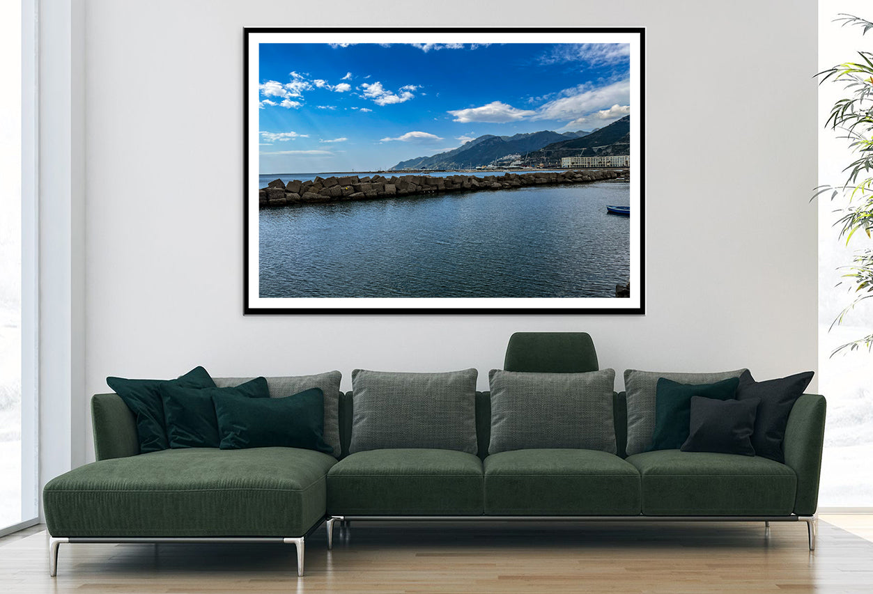Beautiful Coast of Salerno Italy Home Decor Premium Quality Poster Print Choose Your Sizes - Bella Home Decor