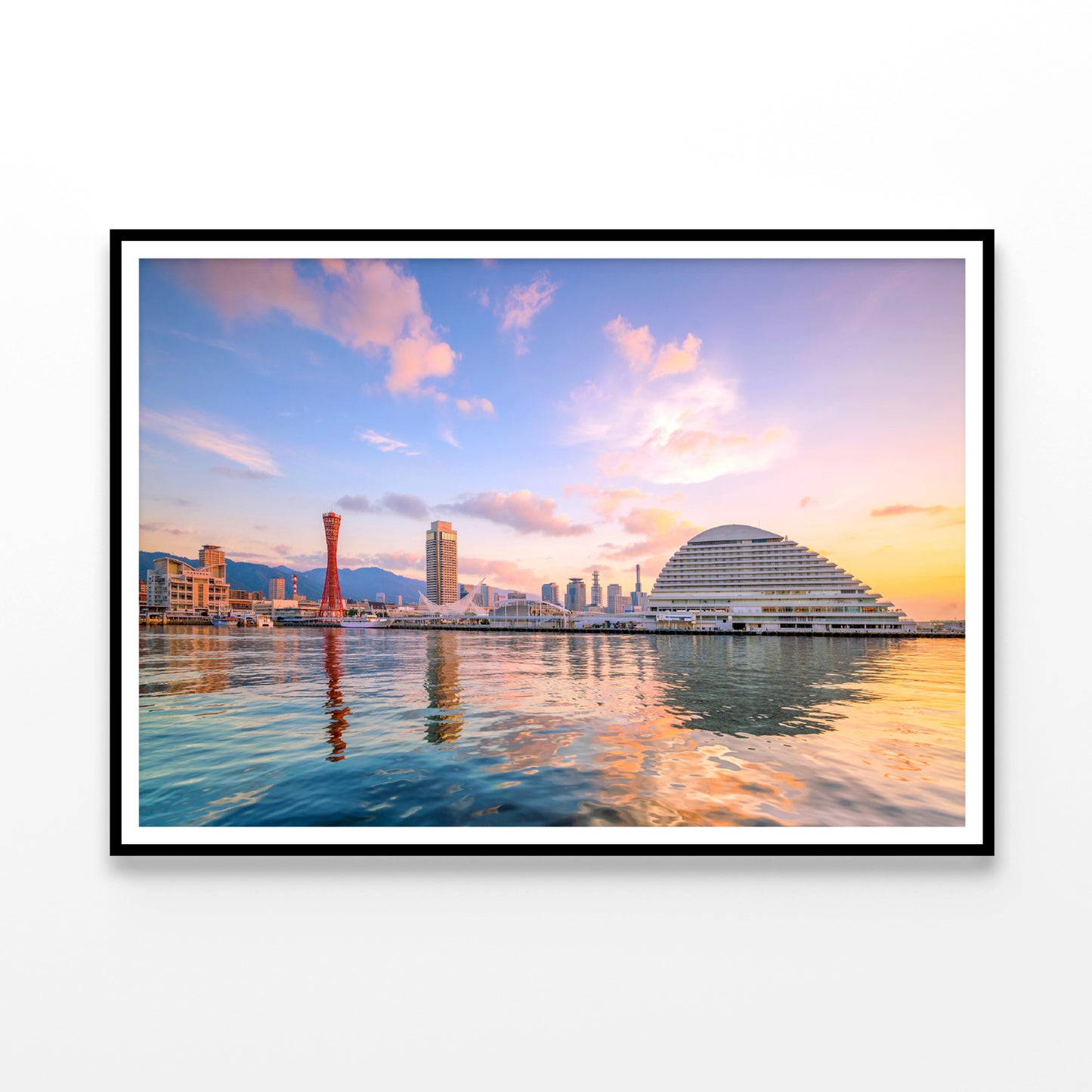 Kobe City in Morning with Sky Home Decor Premium Quality Poster Print Choose Your Sizes