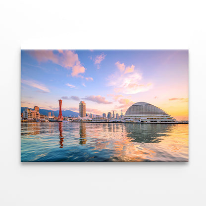 Kobe City in Morning with Sky Print 100% Australian Made - Bella Home Decor