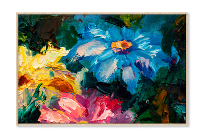 Flowers Monet Claude Impressionism Oil Painting Wall Art Limited Edition High Quality Print Canvas Box Framed Natural