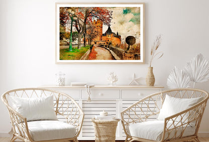 Fairy Alcazar Castle, Segovia, Spain, Picture in Painting Style Home Decor Premium Quality Poster Print Choose Your Sizes