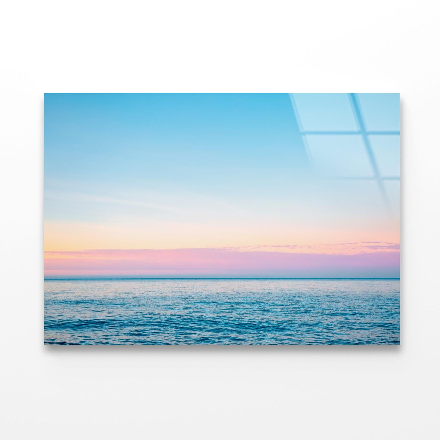 Calm Sea in Soft Morning Light Sicily Italy Europe Acrylic Glass Print Tempered Glass Wall Art 100% Made in Australia Ready to Hang