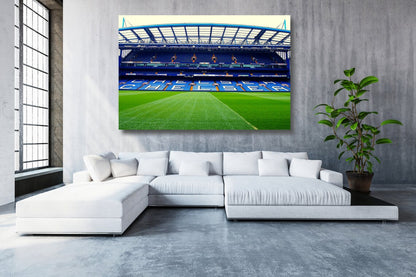 Chelsea Stamford Bridge Stadium Acrylic Glass Print Tempered Glass Wall Art 100% Made in Australia Ready to Hang