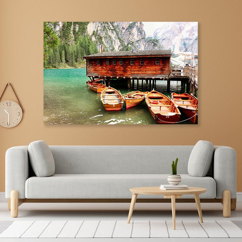 Boathouse at the Wildsee Acrylic Glass Print Tempered Glass Wall Art 100% Made in Australia Ready to Hang