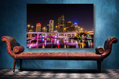 Tampa Florida Cityscape UV Direct Aluminum Print Australian Made Quality