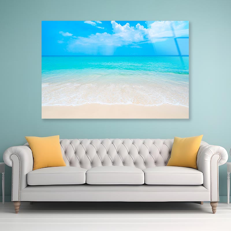 Beautiful White Beach of Southern Thailand Acrylic Glass Print Tempered Glass Wall Art 100% Made in Australia Ready to Hang