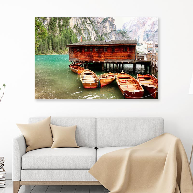 Boathouse at the Wildsee Acrylic Glass Print Tempered Glass Wall Art 100% Made in Australia Ready to Hang