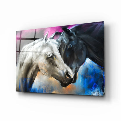 Abstract Horses Art UV Direct Aluminum Print Australian Made Quality