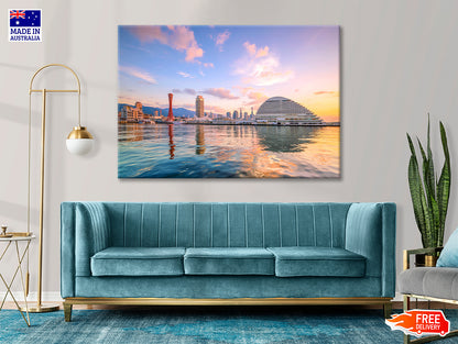 Kobe City in Morning with Sky Print 100% Australian Made - Bella Home Decor
