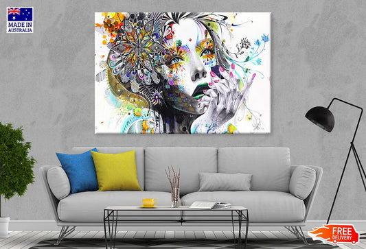 Fashion Girl Digital Art 90x60cm Print 100% Australian Made