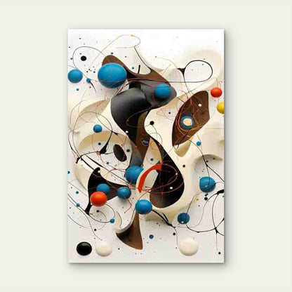 Abstract Dynamic Colorful Design Metal Print Ready to Hang - Bella Home Decor