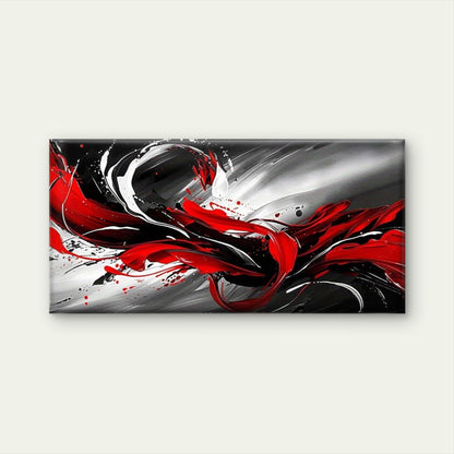 Dynamic Swirls Of Emotion Wall Art Canvas Office Home Room Framed 120x60cm