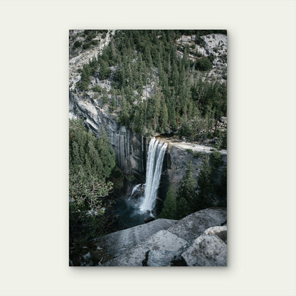 Vernal Fall, Yosemite National Park, California 60x90cm Metal Print Ready to Hang