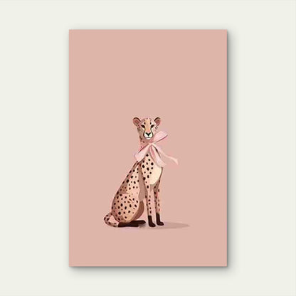 Cheetah Cub-like Spotted Animal 60x90cm Metal Print Ready to Hang - Bella Home Decor