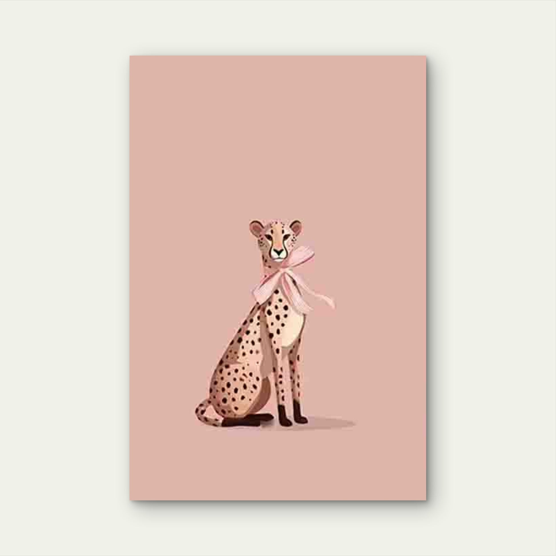 Cheetah Cub-like Spotted Animal Metal Print Ready to Hang - Bella Home Decor