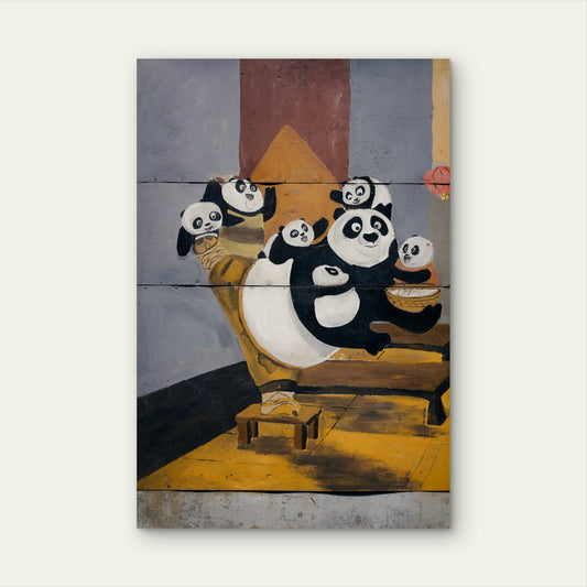Painting Featuring The Character Po 60x90cm Metal Print Ready to Hang