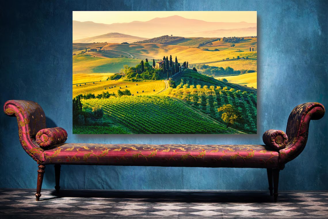 Tuscany Italy UV Direct Aluminum Print Australian Made Quality