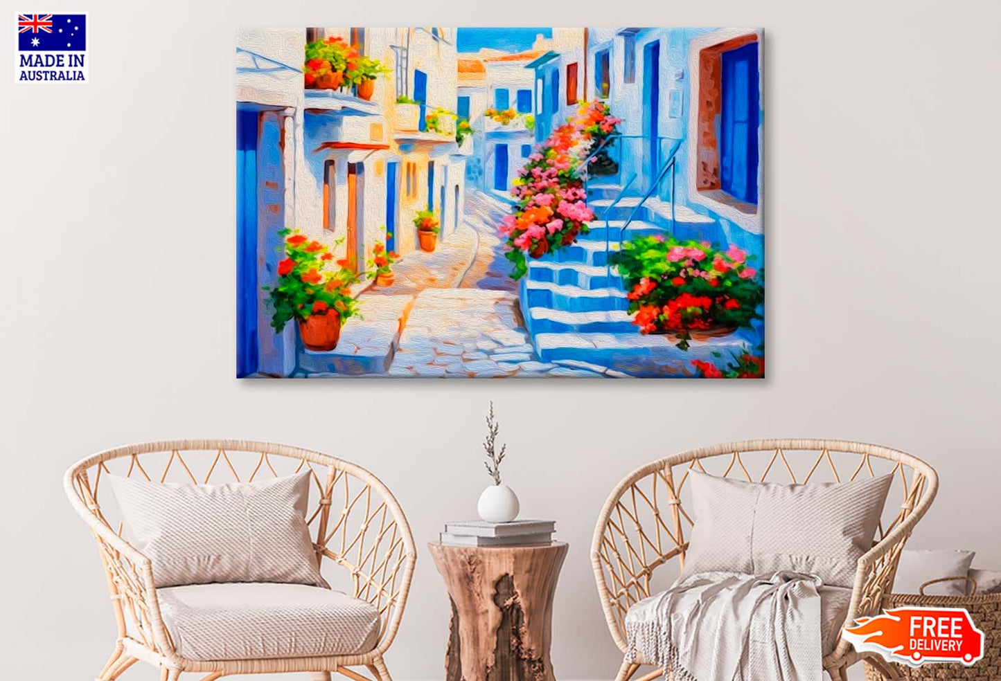 Greece Oil Painting Wall Art Limited Edition High Quality Print