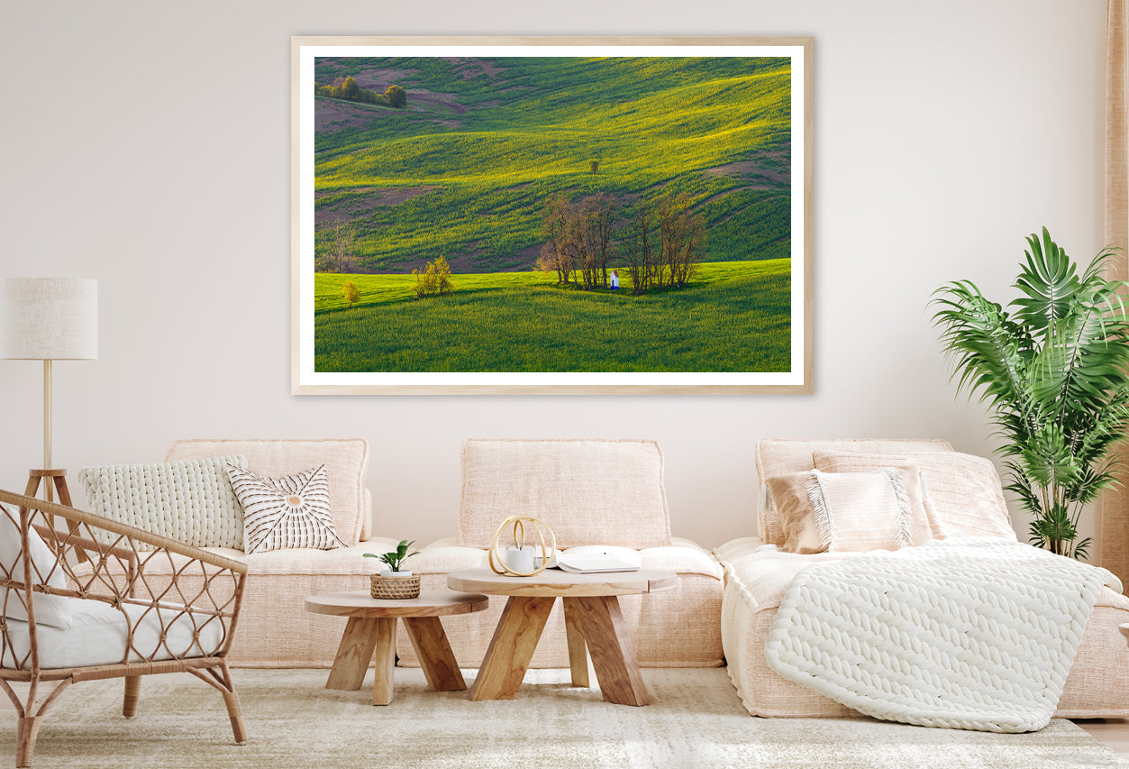 Person Sitting In a Meadow Home Decor Premium Quality Poster Print Choose Your Sizes - Bella Home Decor