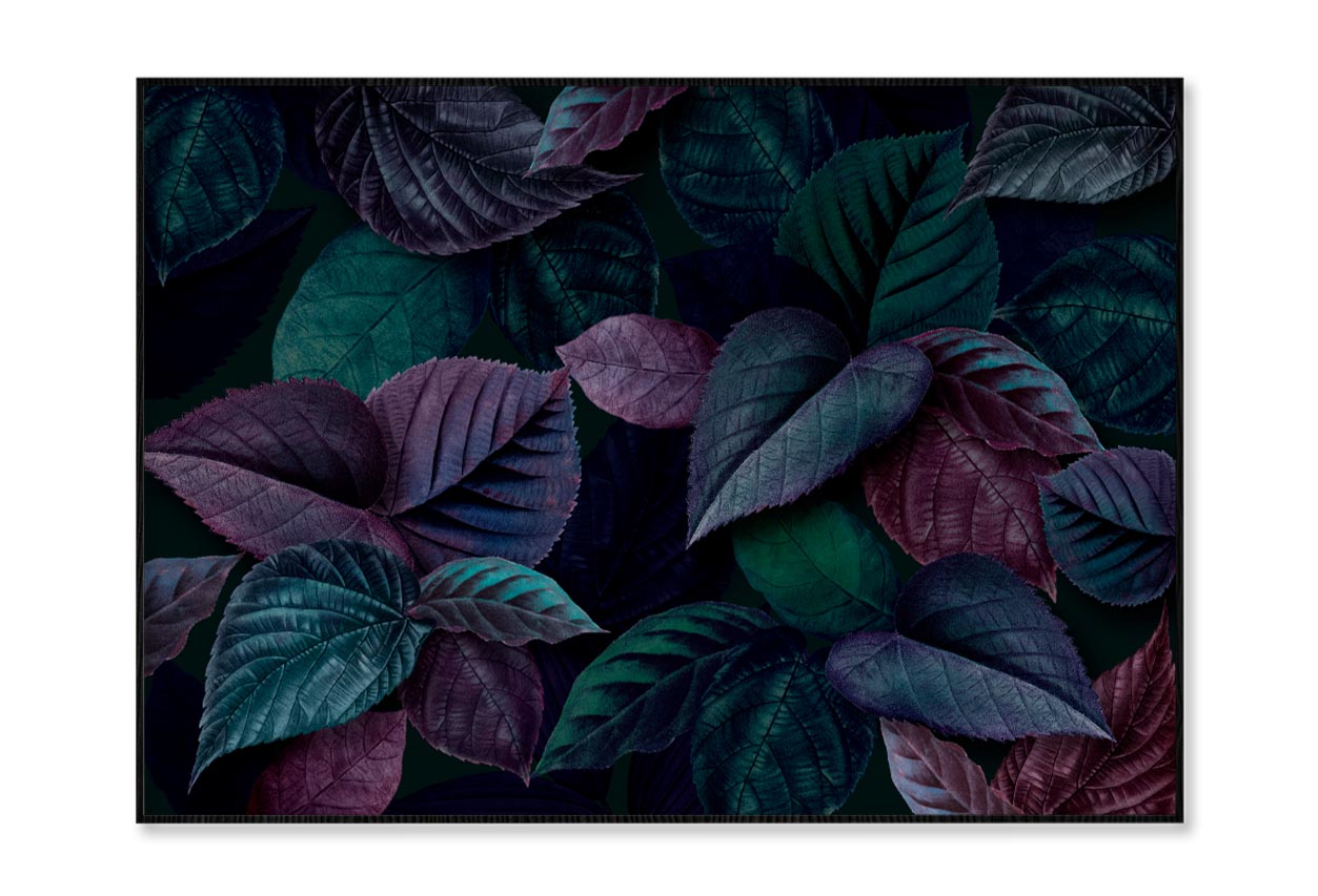 Bunch Of Leaves That Are Purple and Green Home Decor Premium Quality Poster Print Choose Your Sizes - Bella Home Decor