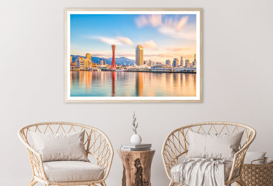 Skyline of Kobe City in Japan Home Decor Premium Quality Poster Print Choose Your Sizes