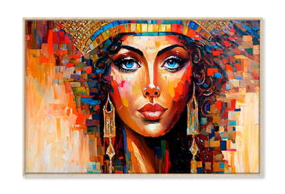 Ancient Beautiful Woman Painting Limited Edition High Quality Print Canvas Box Framed Natural