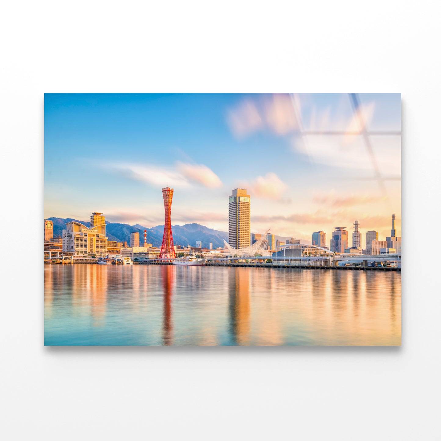 Skyline of Kobe City in Japan Acrylic Glass Print Tempered Glass Wall Art 100% Made in Australia Ready to Hang - Bella Home Decor