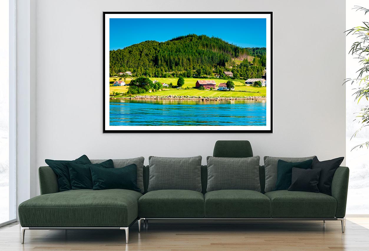 Beautiful Scenery at the Ferry Crossing Home Decor Premium Quality Poster Print Choose Your Sizes