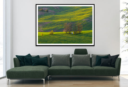 Person Sitting In a Meadow Home Decor Premium Quality Poster Print Choose Your Sizes - Bella Home Decor