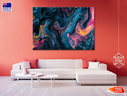 Colorful Waves Abstract Print 100% Australian Made - Bella Home Decor