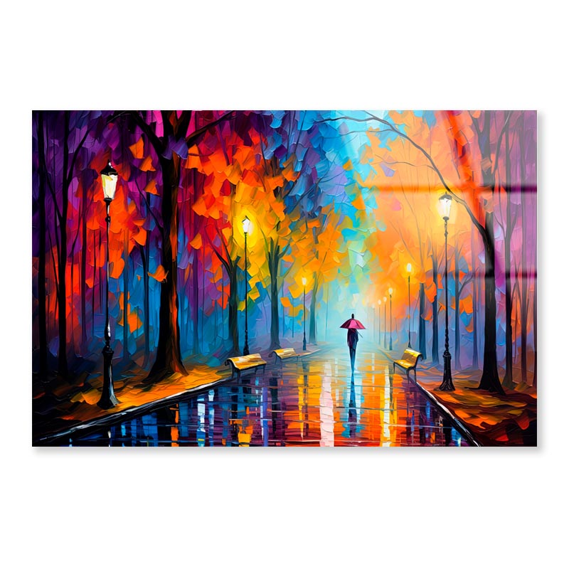 Walking Women & City Nightlife  Acrylic Glass Print Tempered Glass Wall Art 100% Made in Australia Ready to Hang - Bella Home Decor