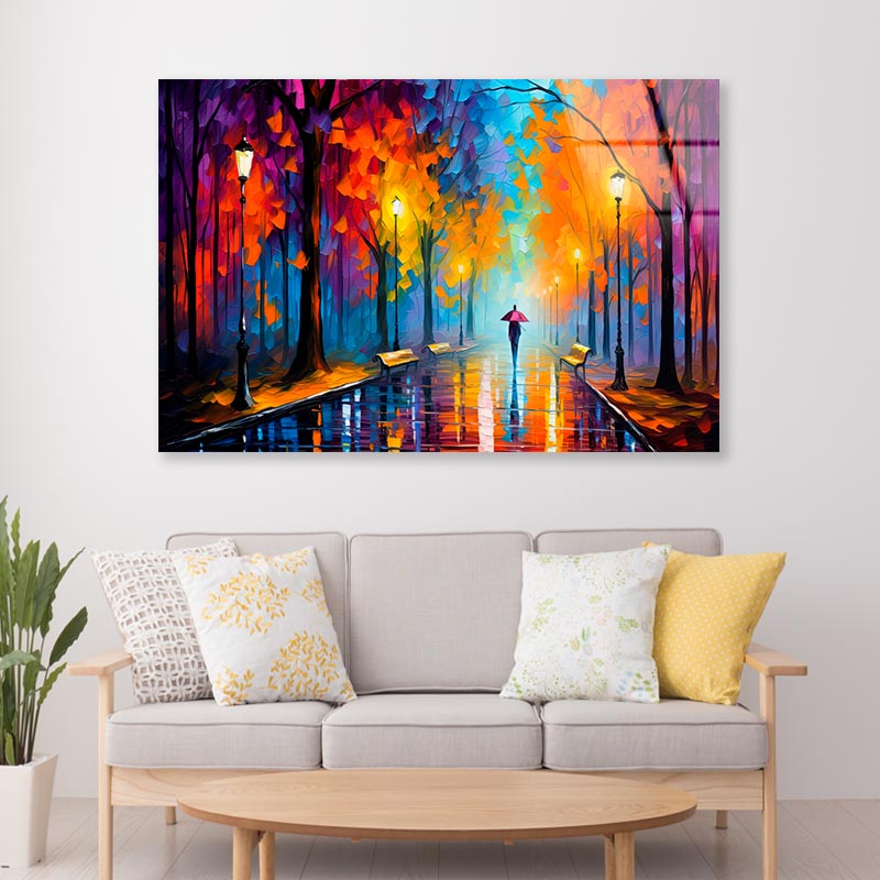 Walking Women & City Nightlife  Acrylic Glass Print Tempered Glass Wall Art 100% Made in Australia Ready to Hang - Bella Home Decor