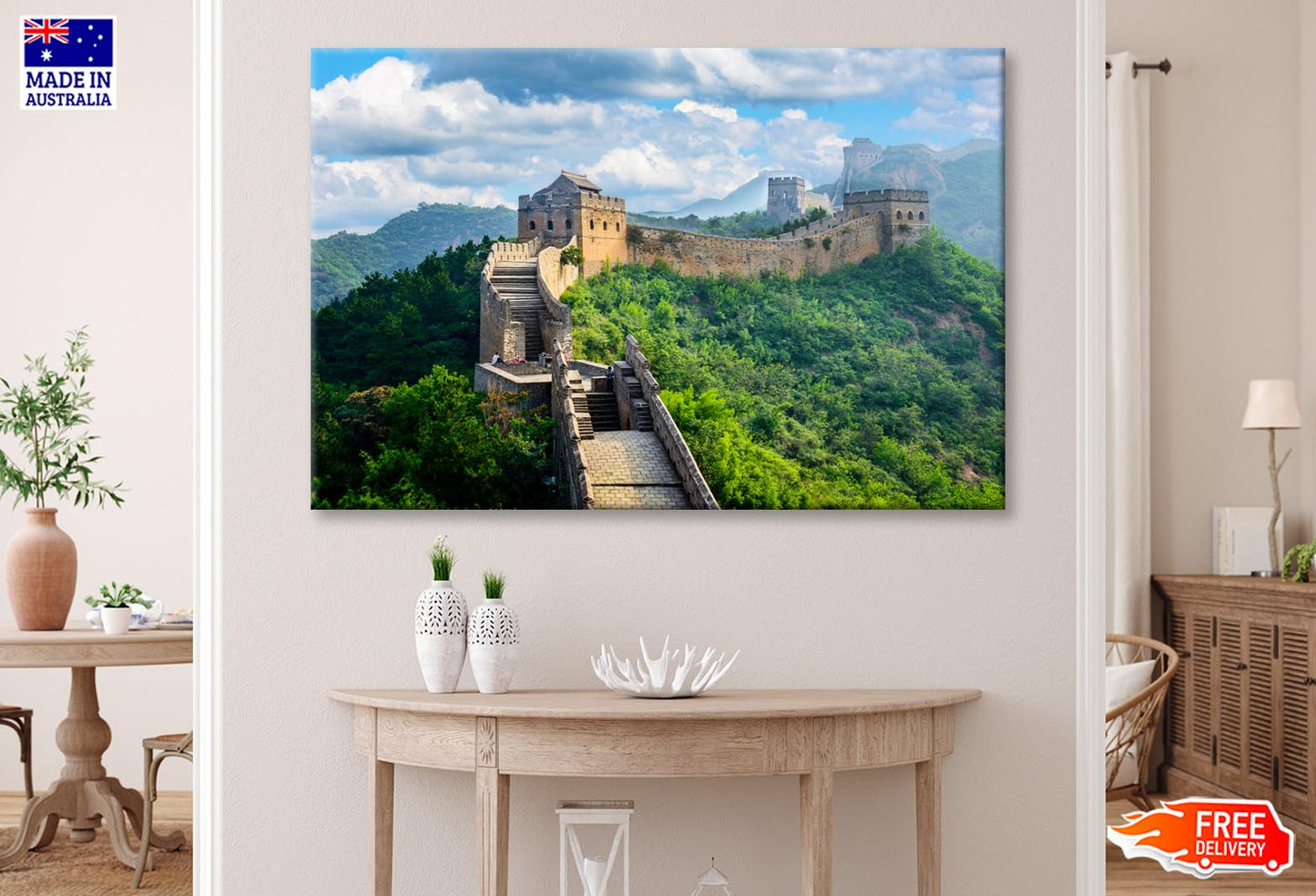 China & Mountain View Wall Art Decor 100% Australian Made